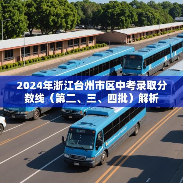 2024年浙江台州市区中考录取分数线（第二、三、四批）解析