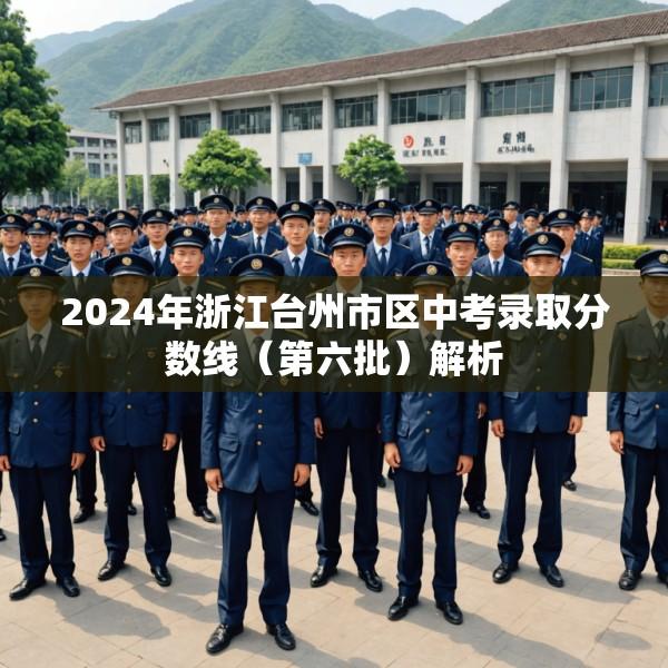 2024年浙江台州市区中考录取分数线（第六批）解析