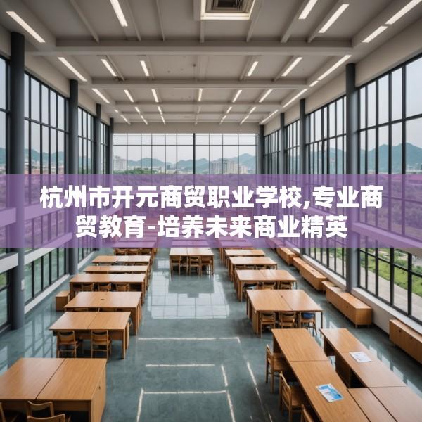 杭州市开元商贸职业学校,专业商贸教育-培养未来商业精英
