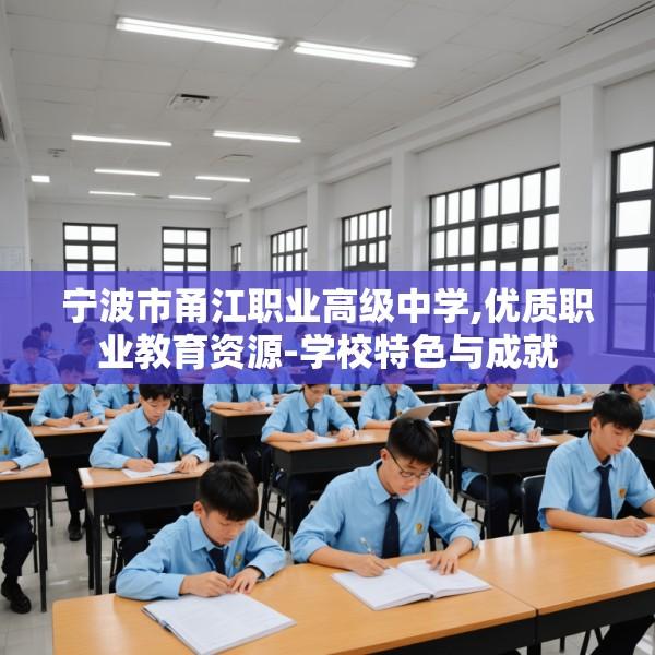 宁波市甬江职业高级中学,优质职业教育资源-学校特色与成就